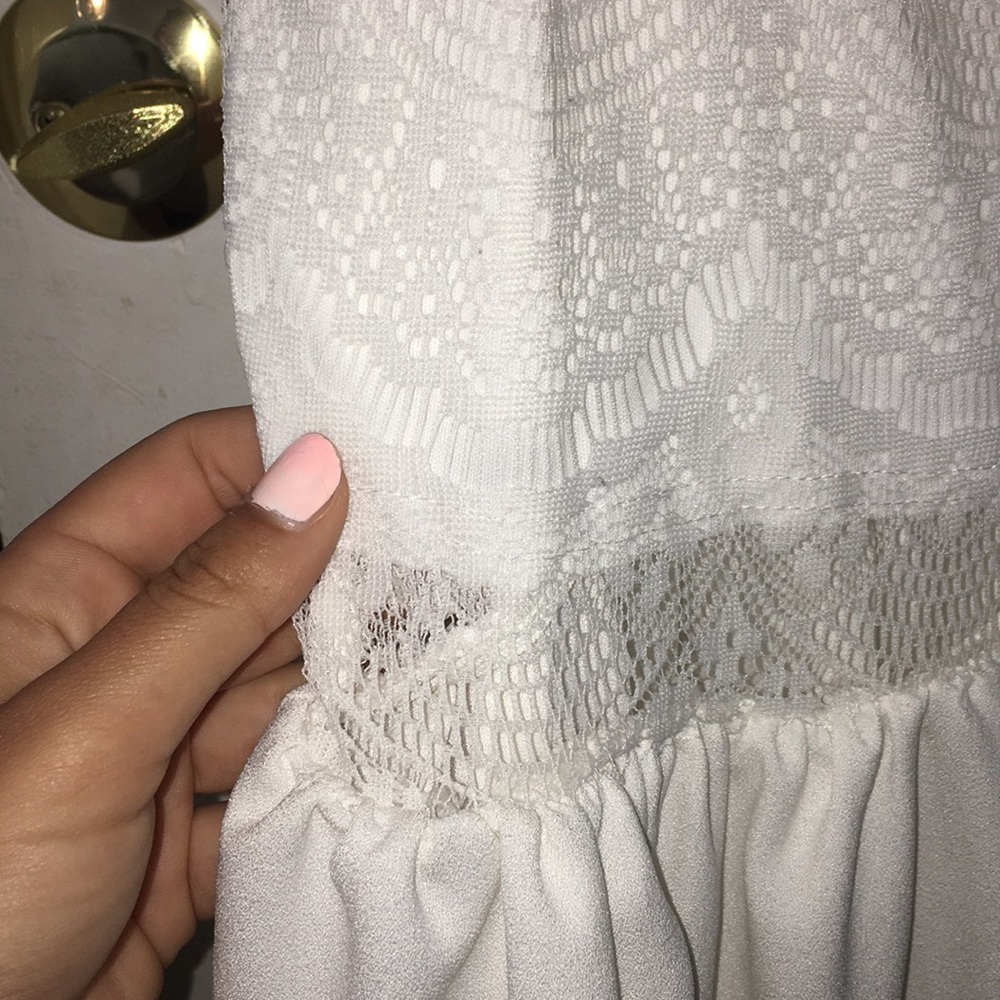 White, lacy spaghetti strap dress - Picture 4 of 4